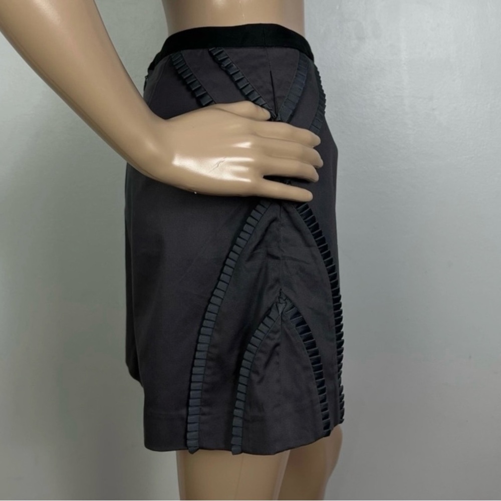 NEW REISS GREY HIGH-WAISTED SHORTS - Picture 3 of 5